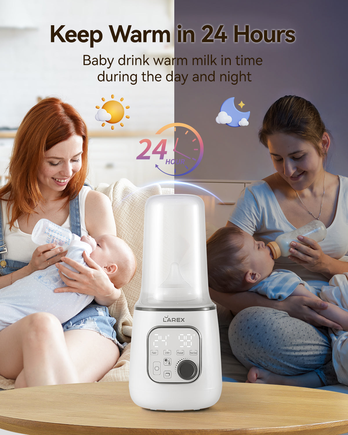 Larex 10-in-1 Baby Bottle Warmer