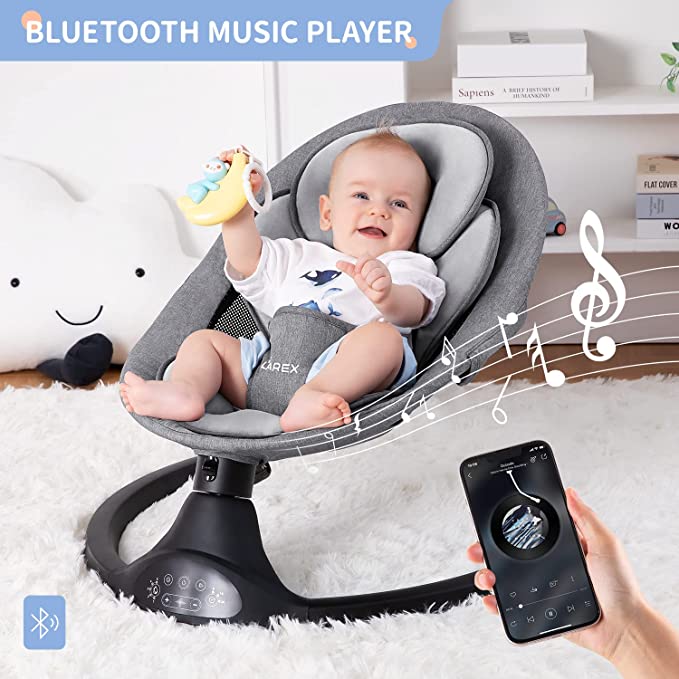 Baby swing deals with music